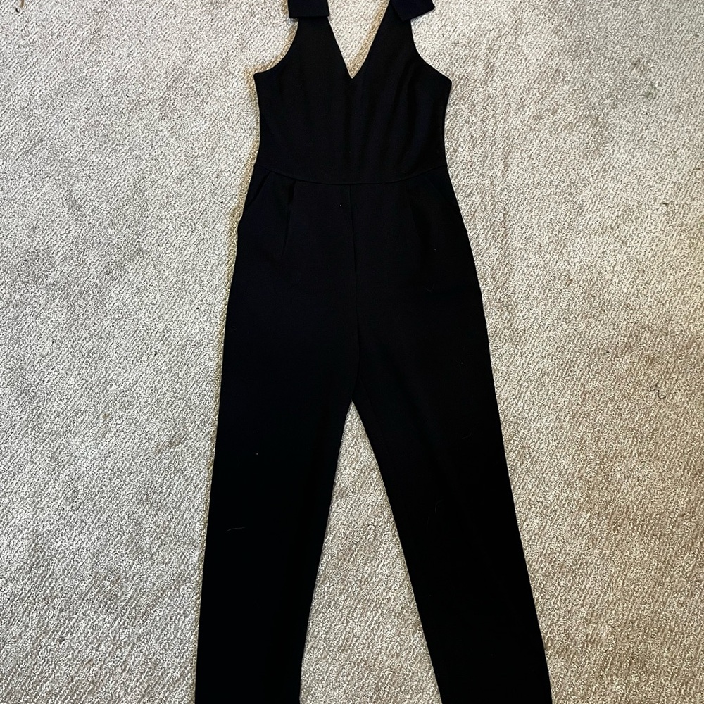 love...ady Black Sleeveless Jumpsuit